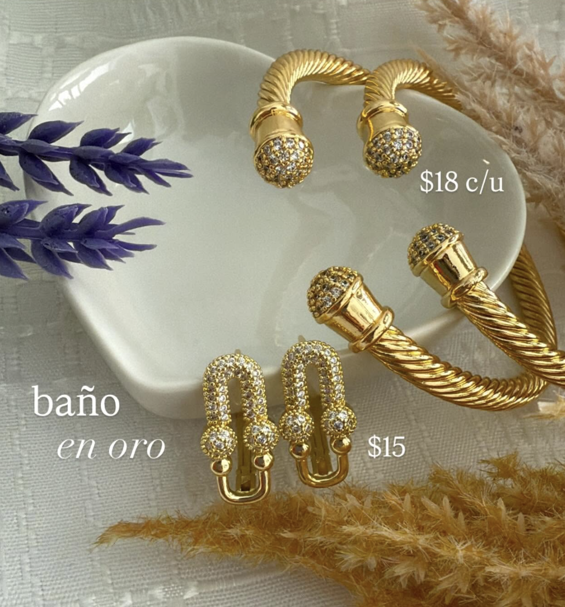 Brazalete Baño en Oro